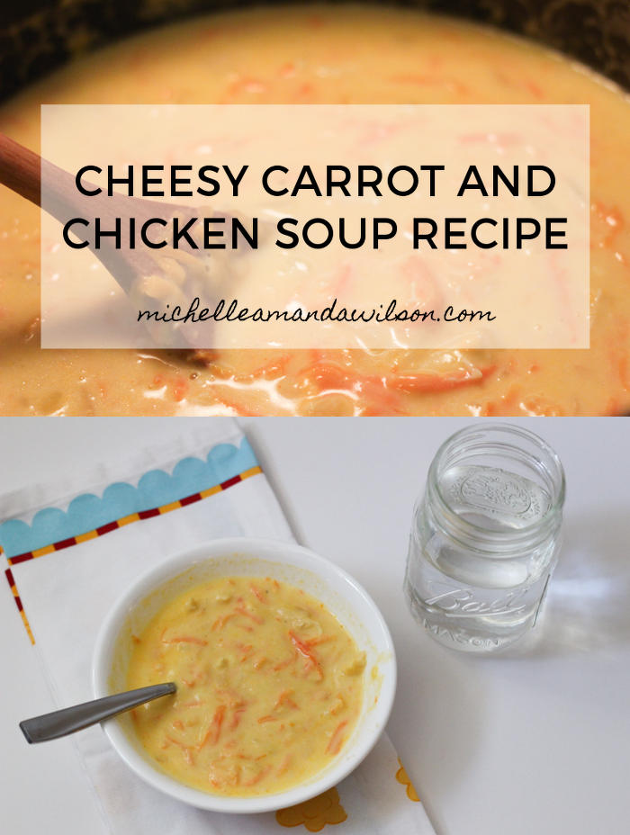 Recipe for Cheesy Carrot and Chicken Soup