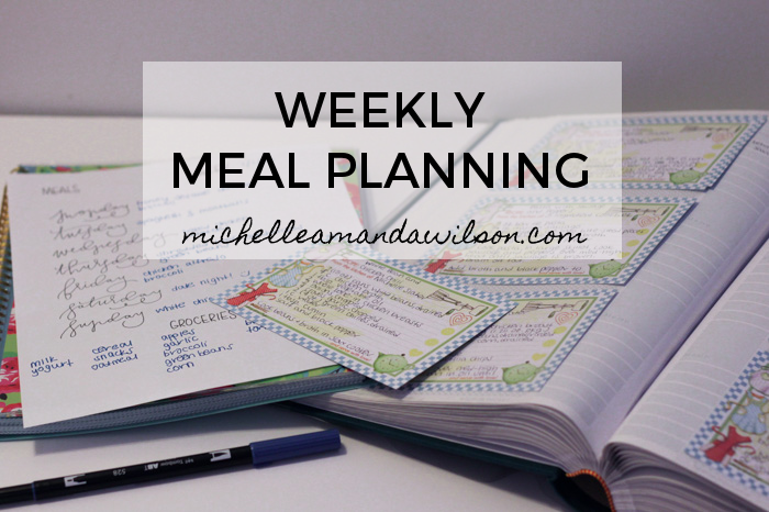 weekly meal planning meal plan for the week