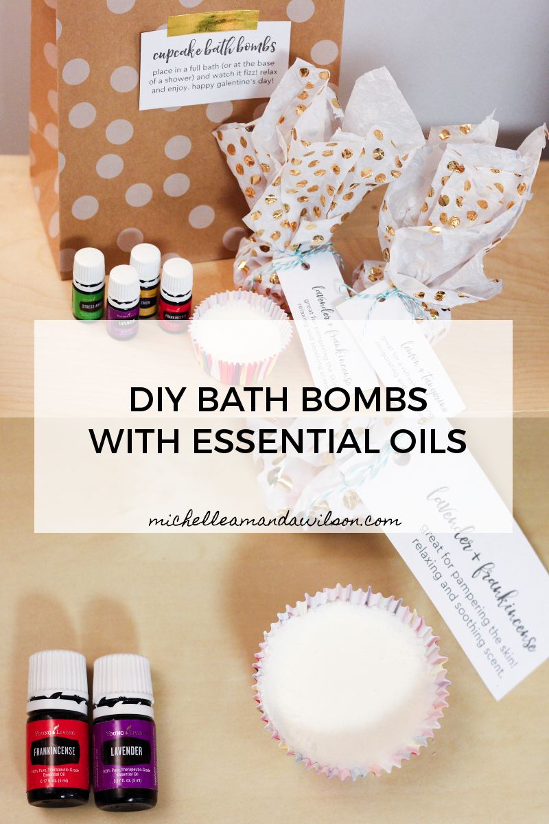 DIY Cupcake Bath Bombs with Young Living Essential Oils